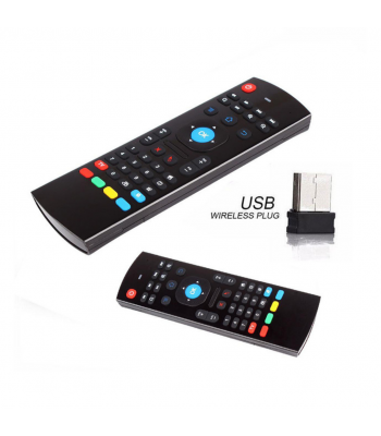 The air remote controller has USB plugin