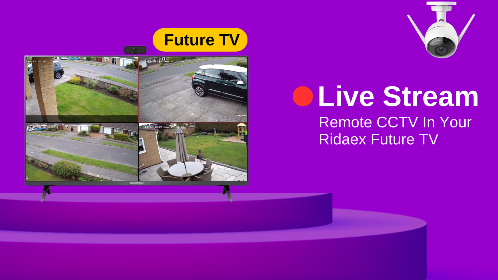 Global CCTV at your fingertips: Stream from anywhere, watch everywhere, on your TV, revolutionizing surveillance!